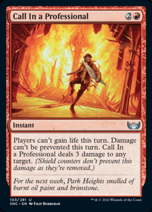 Call In a Professional [Foil]