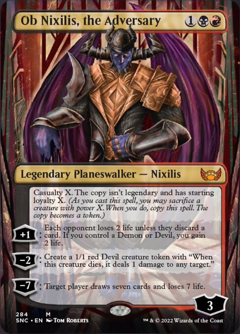 Ob Nixilis, the Adversary [Borderless Foil]