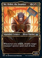 Mr. Orfeo, the Boulder [Showcase]