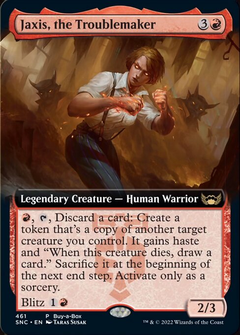 Jaxis, the Troublemaker [Buy-A-Box Extended Artwork Foil]