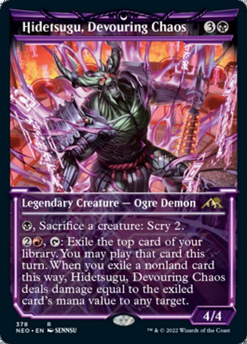 Hidetsugu, Devouring Chaos [Showcase Foil]