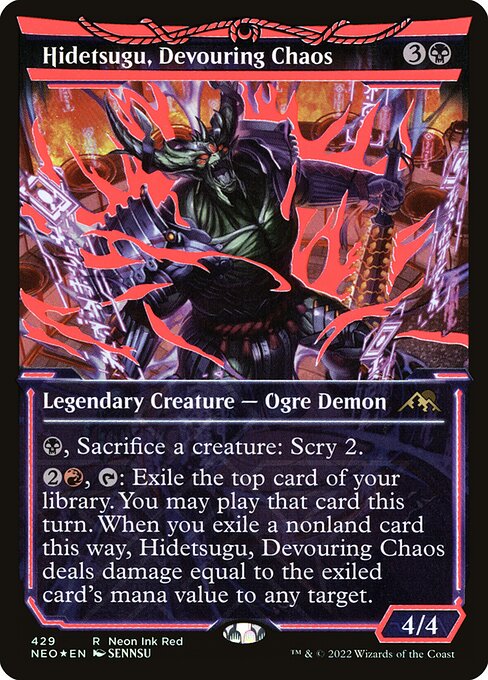 Hidetsugu, Devouring Chaos [Showcase Foil]