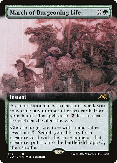 March of Burgeoning Life [Extended Artwork Foil]