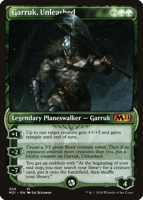 Garruk, Unleashed [Showcase Foil]