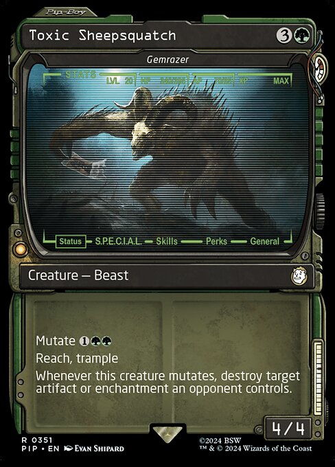 Toxic Sheepsquatch (Gemrazer) [Showcase Foil]