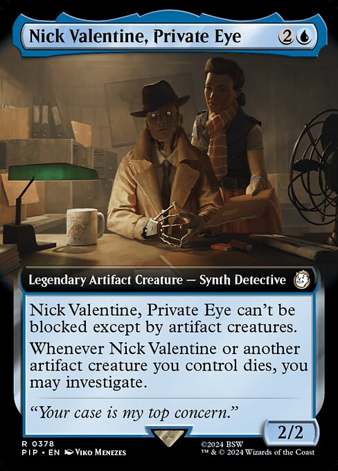 Nick Valentine, Private Eye [Extended Artwork Foil]