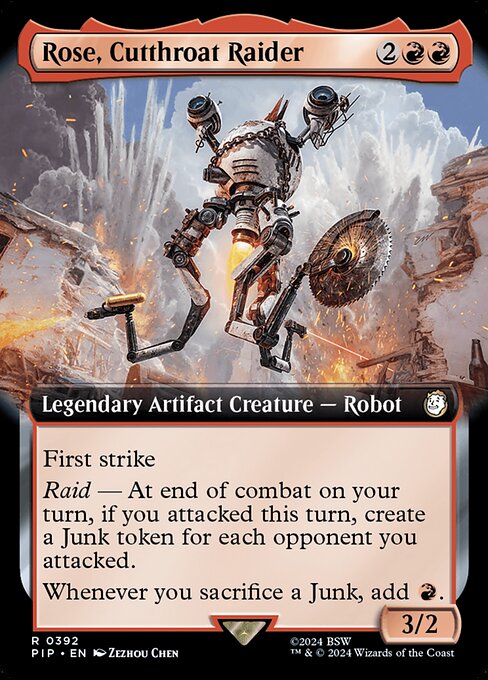 Rose, Cutthroat Raider [Extended Artwork Foil]