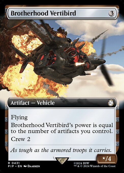 Brotherhood Vertibird [Extended Artwork Foil]