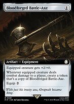 Bloodforged Battle-Axe [Extended Artwork]
