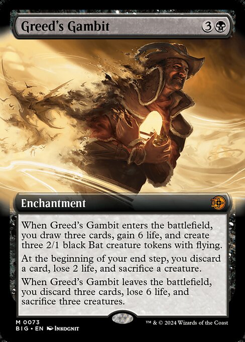 Greed's Gambit [Extended Artwork Foil]