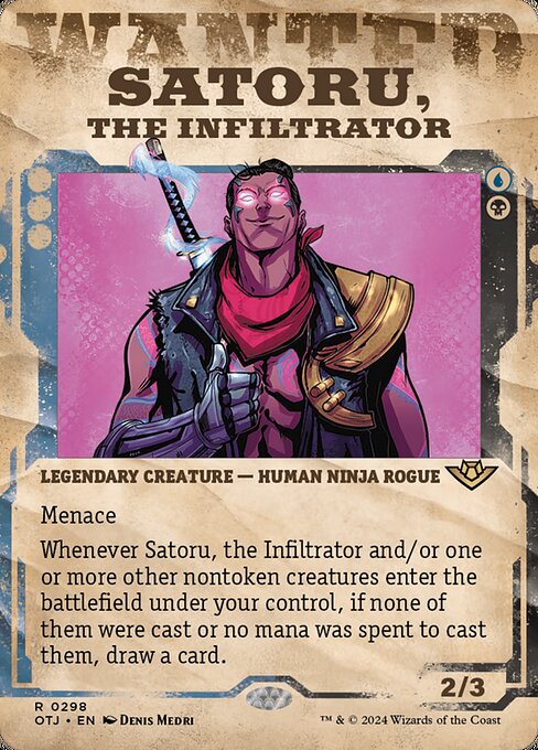 Satoru, the Infiltrator [Borderless Showcase Foil]