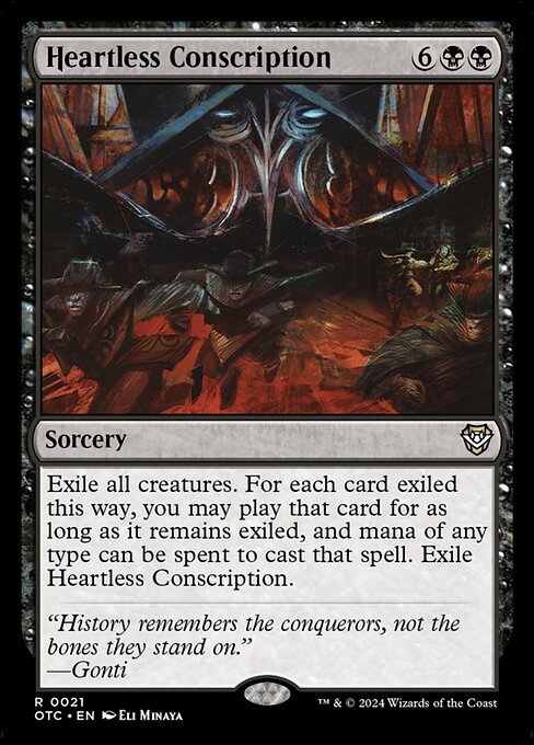 Heartless Conscription [Foil]
