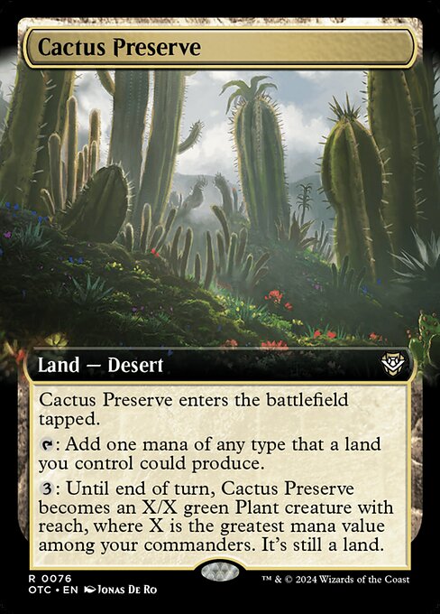 Cactus Preserve [Extended Artwork Foil]
