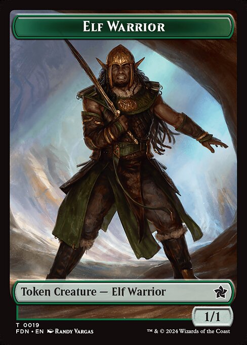 Elf Warrior Token TFDN