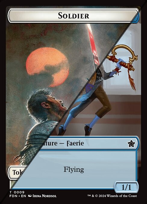 Soldier Token  // Faerie Token TFDN  [Foil]