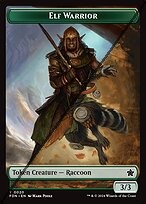 Elf Warrior Token  // Raccoon Token TFDN 