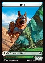 Dog Token  // Beast Token TFDN 