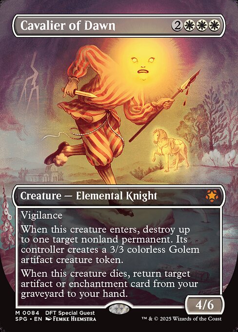 Cavalier of Dawn [Borderless Foil]