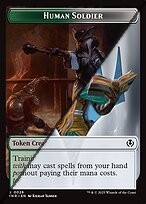 Human Soldier Token  // Tamiyo, Field Researcher Emblem Token TINR 