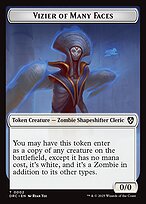 Vizier of Many Faces Token TDRC