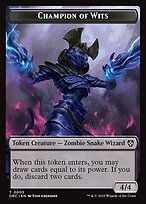 Champion of Wits Token TDRC