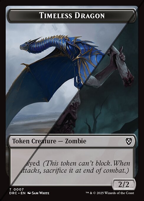 Timeless Dragon Token  // Zombie Token TDRC 