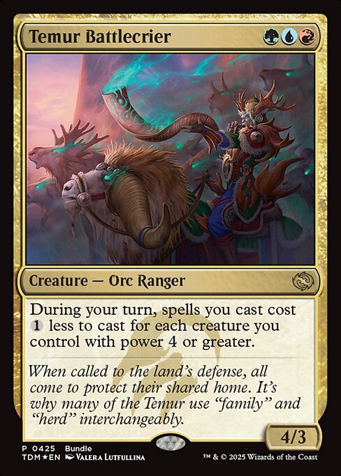 Temur Battlecrier [Bundle Foil]