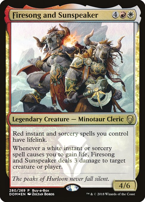 Firesong and Sunspeaker [Buy-A-Box Foil]