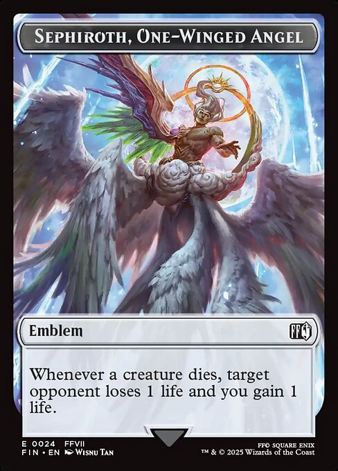 Sephiroth, One-Winged Angel Emblem Token TFIN