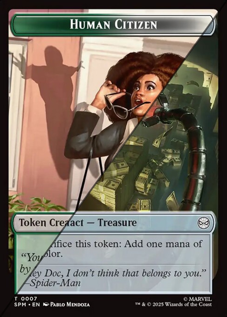 Human Citizen Token  // Treasure Token TSPM  [Foil]