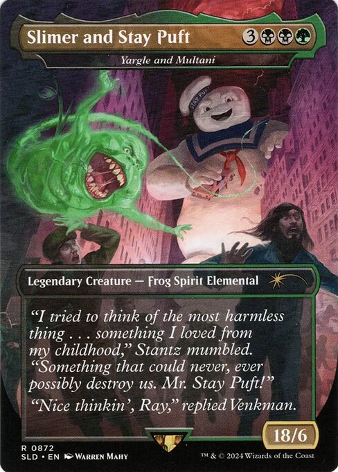 Slimer and Stay Puft (Yargle and Multani)
