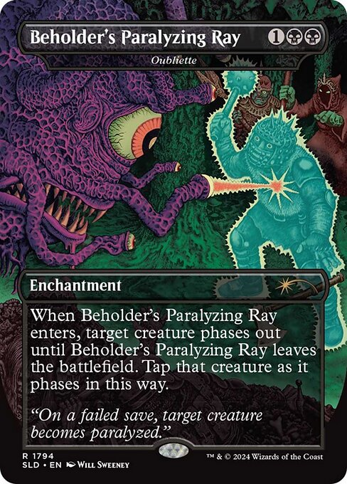 Beholder's Paralyzing Ray (Oubliette)