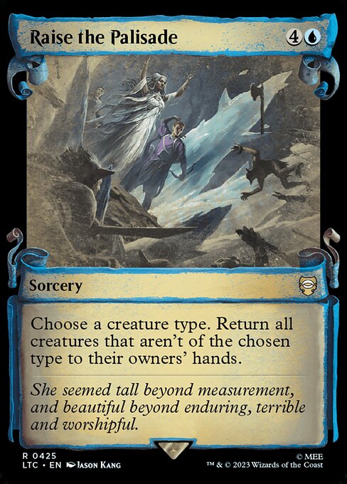 Raise the Palisade [Scroll Showcase Silver Foil]