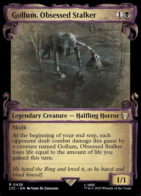 Gollum, Obsessed Stalker [Scroll Showcase]