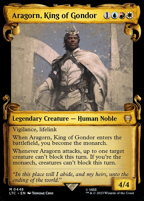 Aragorn, King of Gondor [Scroll Showcase Silver Foil]