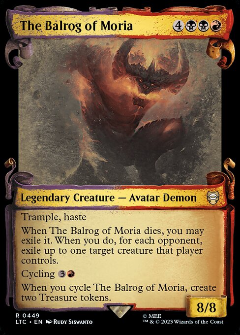 The Balrog of Moria [Scroll Showcase Silver Foil]