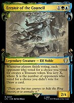 Erestor of the Council [Scroll Showcase Silver Foil]