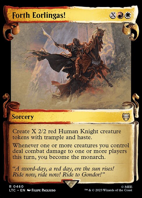 Forth Eorlingas! [Scroll Showcase Silver Foil]