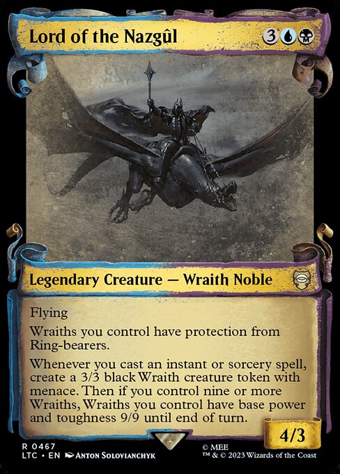 Lord of the Nazgûl [Scroll Showcase Silver Foil]