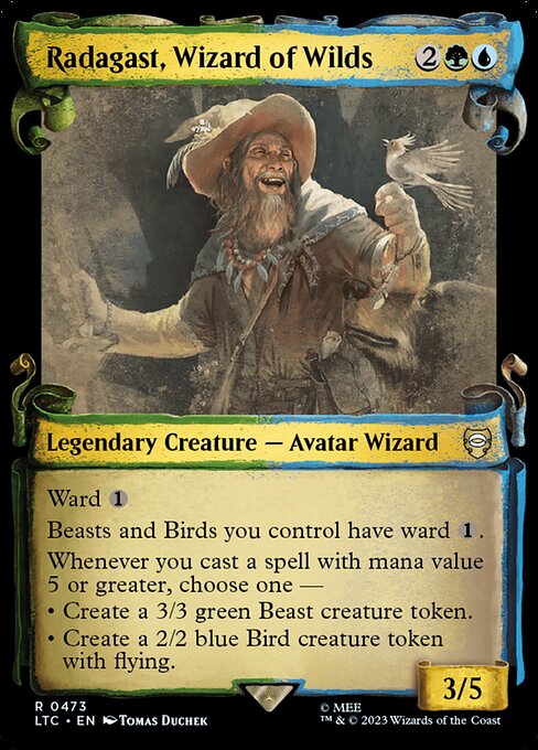 Radagast, Wizard of Wilds [Scroll Showcase Silver Foil]