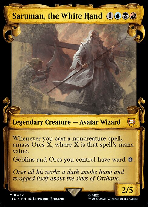 Saruman, the White Hand [Scroll Showcase]