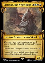 Saruman, the White Hand [Scroll Showcase Silver Foil]