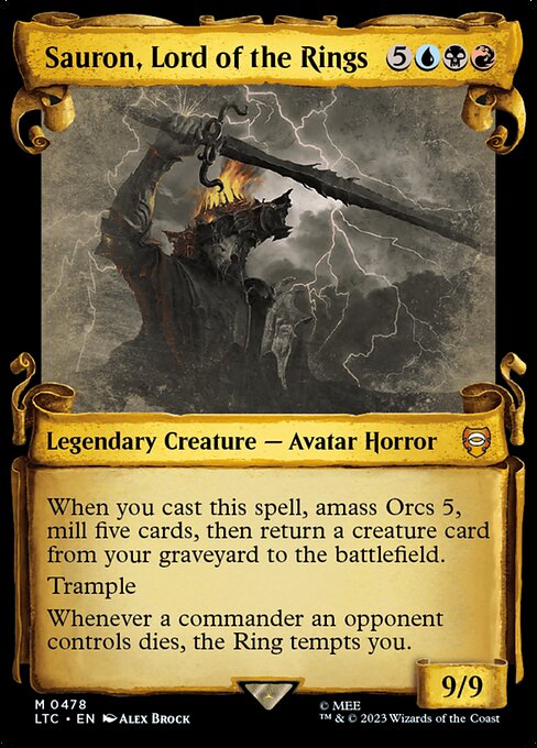 Sauron, Lord of the Rings [Scroll Showcase]
