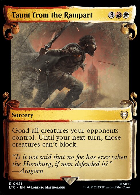 Taunt from the Rampart [Scroll Showcase Silver Foil]