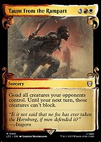 Taunt from the Rampart [Scroll Showcase Silver Foil]