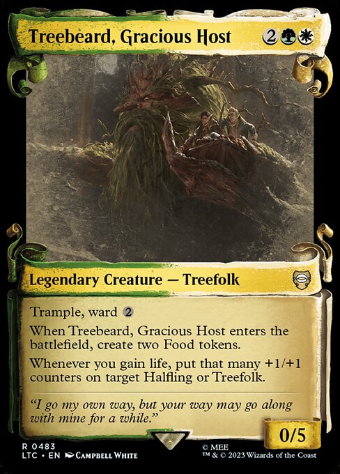Treebeard, Gracious Host [Scroll Showcase Silver Foil]