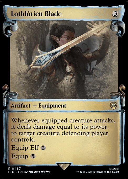 Lothlórien Blade [Scroll Showcase Silver Foil]