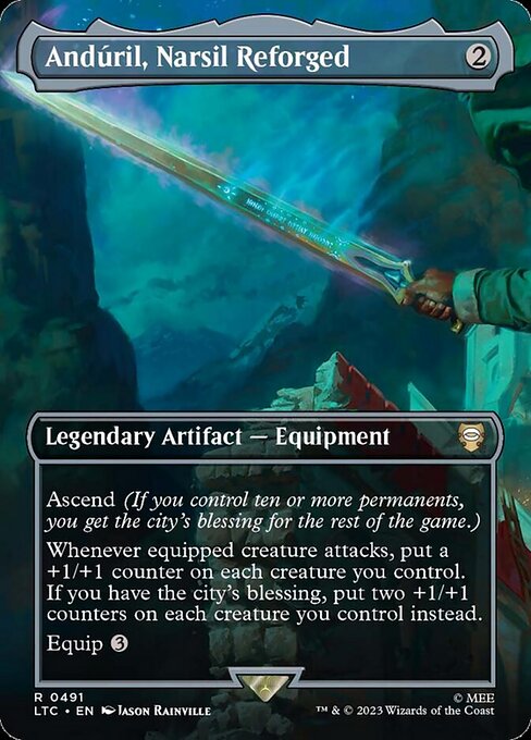 Andúril, Narsil Reforged [Borderless Foil]