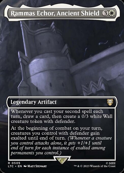 Rammas Echor, Ancient Shield [Borderless Foil]
