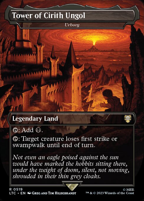 Tower of Cirith Ungol (Urborg) [Borderless Foil]